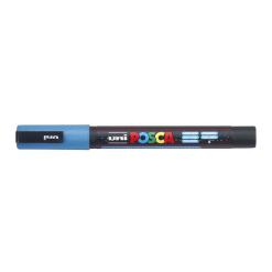 Dekormarker, 0,9-1,3 mm, UNI"Posca PC-3ML", fényes világoskék