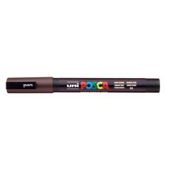 Dekormarker, 0,9-1,3 mm, UNI "Posca PC-3M", sötétbarna