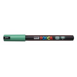Dekormarker, 0,7 mm, UNI "Posca PC-1MR", zöld