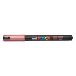 Dekormarker, 0,7 mm, UNI "Posca PC-1MR", metálpiros