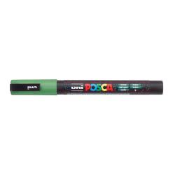 Dekormarker, 0,9-1,3 mm, UNI "Posca PC-3ML", fényes zöld