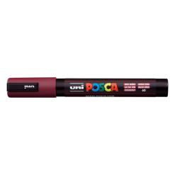 Dekormarker, 1,8-2,5 mm, UNI "Posca PC-5M", vörösbor