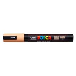 Dekormarker, 1,8-2,5 mm, UNI "Posca PC-5M", világos narancssárga