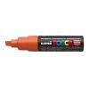 Dekormarker, 8 mm, vágott, UNI "Posca PC-8K", narancssárga