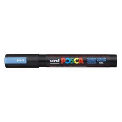 Dekormarker, 1,8-2,5 mm, UNI "Posca PC-5M", metálkék