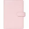 Kalendárium, gyűrűs, betétlapokkal, pocket méret, FILOFAX "Saffiano", halvány rózsaszín