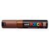 Dekormarker, 4,5-5,5 mm, UNI "Posca PC-7M", barna