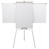 Flipchart tábla, mágneses felület, 2 db segédkarral, NOBO "Essentials", fehér