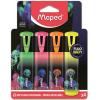 Szövegkiemelő készlet, 1-5 mm, MAPED "Deepsea Paradise Fluo Peps", 4 különböző szín