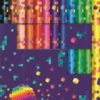 Színes ceruza készlet, háromszögletű, MAPED "Pixel Party", 12 különböző szín