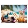 Irattartó tasak, A4 PP, patentos, 180 mikron, PANTA PLAST "Chillout dog"