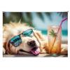 Irattartó tasak, A4, PP, cipzáras, 180 mikron, PANTA PLAST "Chillout dog"