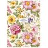 Füzet, tűzött, A4, kockás, 80 lap, SHKOLYARYK "Flowers and plants", vegyes