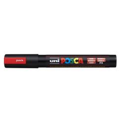 Dekormarker, 1,8-2,5 mm, UNI "Posca PC-5M", fluor piros