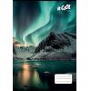 Füzet, tűzött, A4, kockás, 32 lap, COOL BY VICTORIA, "Aurora borealis", "87-32"