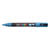 Dekormarker, 0,9-1,3 mm, UNI "Posca PC-3ML", fényes kék
