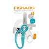 Olló, iskolai, 13 cm, FISKARS "Morph Kids", kutyás