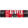Szemeteszsák 180 l, 10 db, 80x120 cm, 45 µ, ALUFIX, fekete