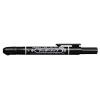 Alkoholos marker, 1,3 mm, nyomógombos, ZEBRA "Mckie Retractable", fekete