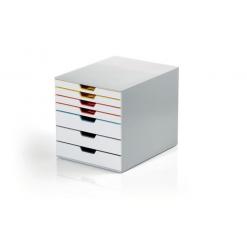 Irattároló, műanyag, 7 fiókos, DURABLE " VARICOLOR® MIX 7", színes