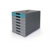 Irattároló, műanyag, 7 fiókos, DURABLE "Idealbox pro 7", kék