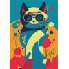 Naptár, tervező, A5, heti, DAYLINER "Colors Astro Cat"