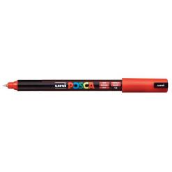 Dekormarker, 0,7 mm, UNI "Posca PC-1MR", piros
