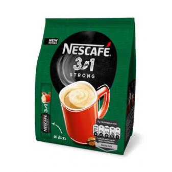 Instant kávé stick, 10x16,5 g, NESCAFÉ,  3in1 "Strong"