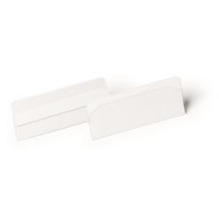 Logisztikai zseb, 100x38 mm, fekvő, DURABLE "HARD COVER", öntapadó csíkkal, átlátszó