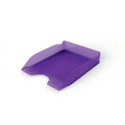 Irattálca, műanyag, DURABLE, "Basic", áttetsző lila