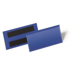 Logisztikai zseb, 100x38 mm, fekvő, DURABLE, mágnessel, sötétkék