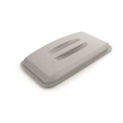 Tető, 60 l-es szemeteshez, műanyag, DURABLE "DURABIN ECO", szürke
