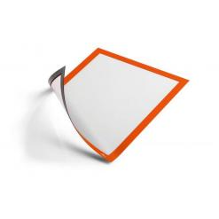 Infokeret, A4, mágneses, DURABLE "DURAFRAME® MAGNETIC", narancs