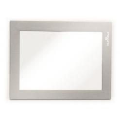 Infokeret, A6, mágneses, DURABLE "DURAFRAME MAGNETIC", ezüst