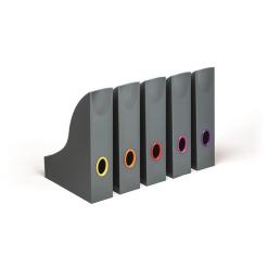 Iratpapucs készlet, műanyag, 73 mm, DURABLE "VARICOLOR®", vegyes