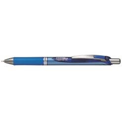 Zseléstoll, 0,25 mm, nyomógombos, PENTEL "EnerGel BLN75", kék