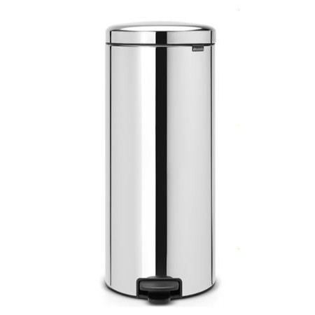 Pedálos szemetes, ipari, fém, horganyzott, 30 l, kivehető vödörrel