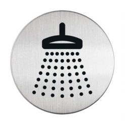 Információs piktogram, öntapadó, DURABLE "Zuhany"