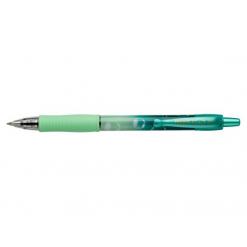 Zseléstoll, 0,32 mm, nyomógombos, PILOT "G-2 Green Bubble", kék