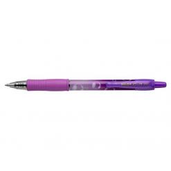 Zseléstoll, 0,32 mm, nyomógombos, PILOT "G-2 Purple Bubble", kék