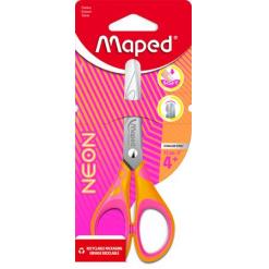 Olló, iskolai, 13 cm, MAPED "Soft Neon", vegyes színek