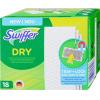 Száraz padlótörlő kendő, utántöltő, 18 db, SWIFFER "Dry"