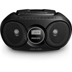 Rádió, CD-lejátszóval, PHILIPS "AZ215", fekete
