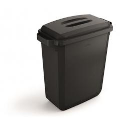 Szemetes, 60 l, műanyag, DURABLE "DURABIN ECO", fekete
