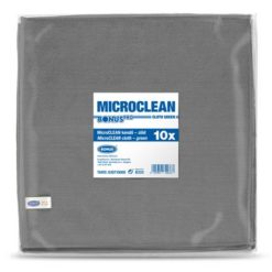 Törlőkendő, univerzális, 10 db, 32x32 cm, BONUS "MicroCLEAN", szürke