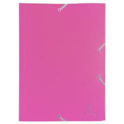 Gumis mappa, PP, A4, EXACOMPTA "Opaque", fukszia