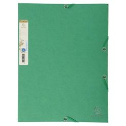 Gumis mappa, karton, A4, EXACOMPTA "Forever®", zöld