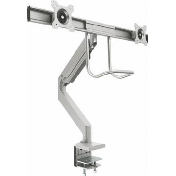 Monitortartó kar, két monitorhoz, FELLOWES "Eppa™ Crossbar", ezüst