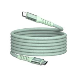 USB kábel, USB-C - USB-C, 1,2 m, 100W, mágneses, VERBATIM, zöld