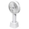 Kézi ventilátor, tölthető, 9 cm, 4 W, HOME, fehér